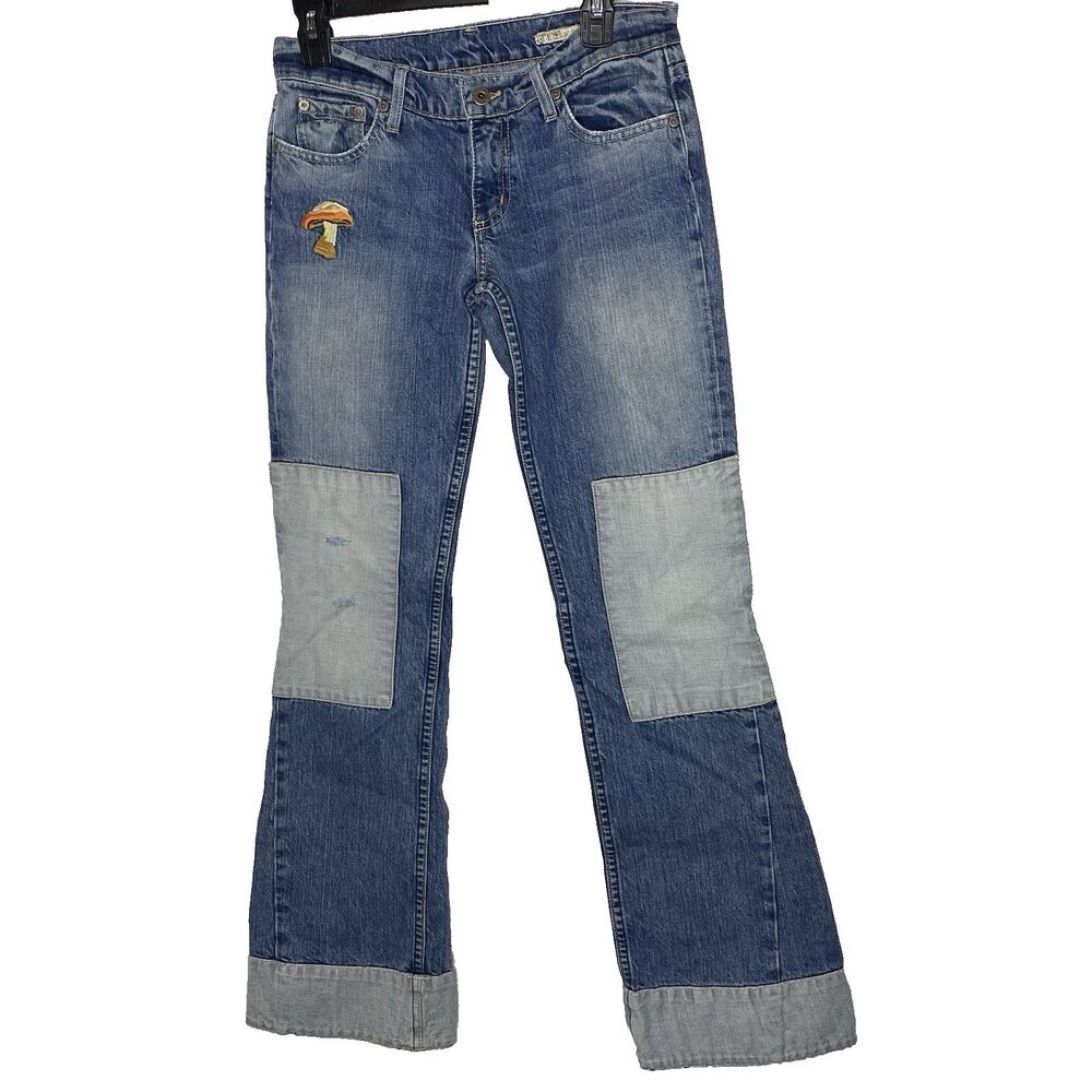 Chip & Pepper 4 Creeping Low Rise Bootcut Jeans Womens 26 Denim Vintage Y2K Blue